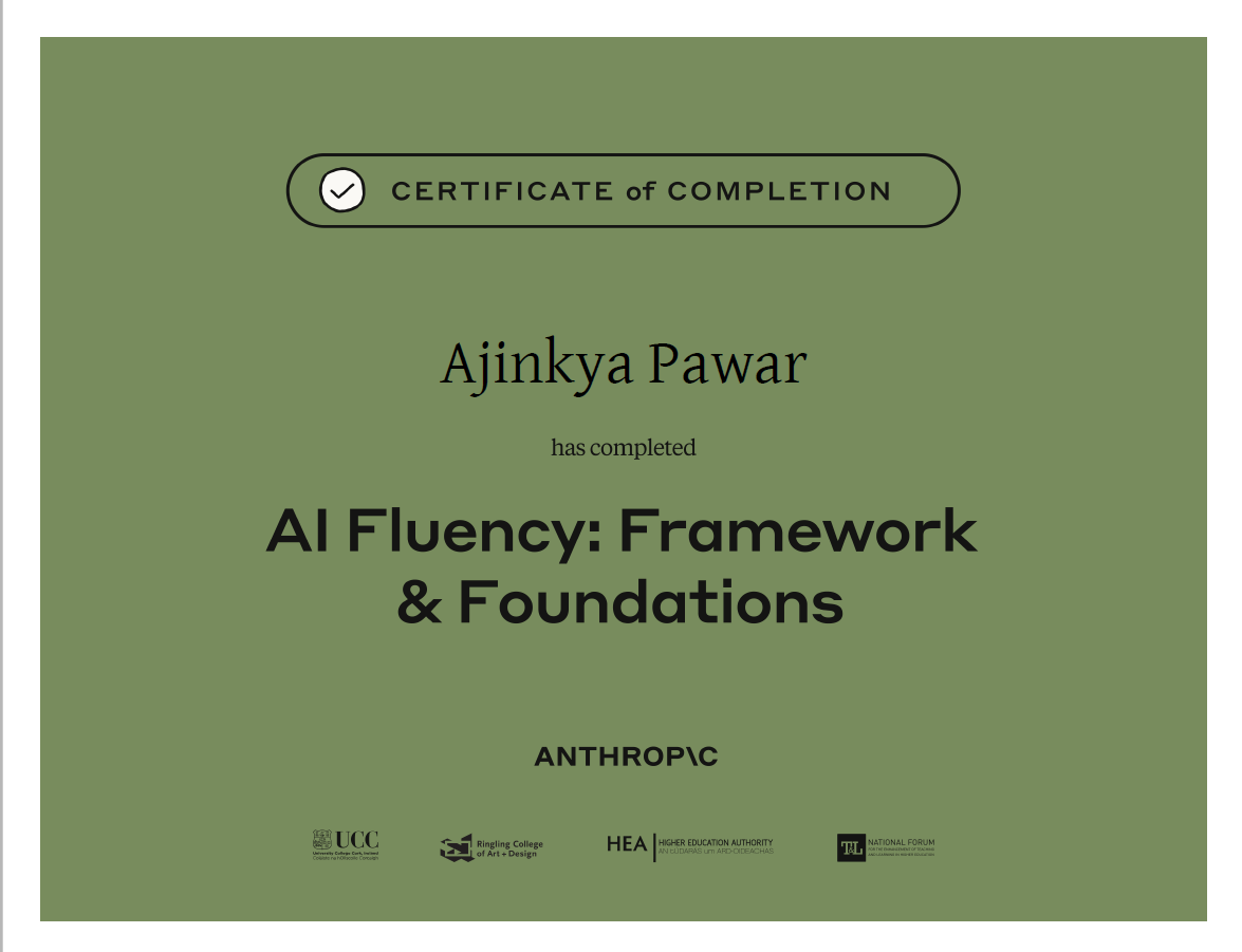 AI Fluency Certificate